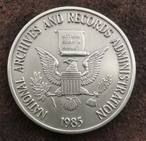 ARCHIVES AND RECORDS ADMISTRATION USA 1985