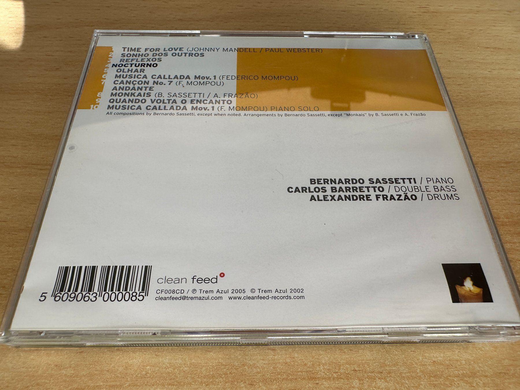 CD: Bernardo Sassetti – Nocturno – Usato da Rikon im Tösstal venduto da Alpenmutz 1