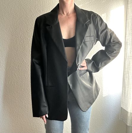 Lederblazer für Herbst Gr M