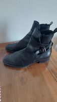 Schuh-Gade Lederstiefel schwarz gefüttert Grösse 39