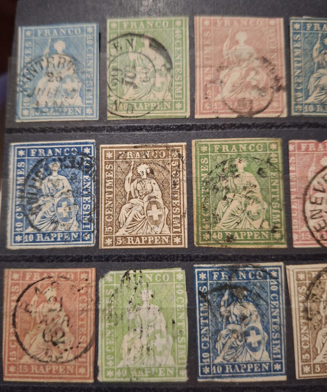 Tutti i francobolli: Strubellot mit 21Stk.  – Usato da Balgach venduto da SIMEON27 2