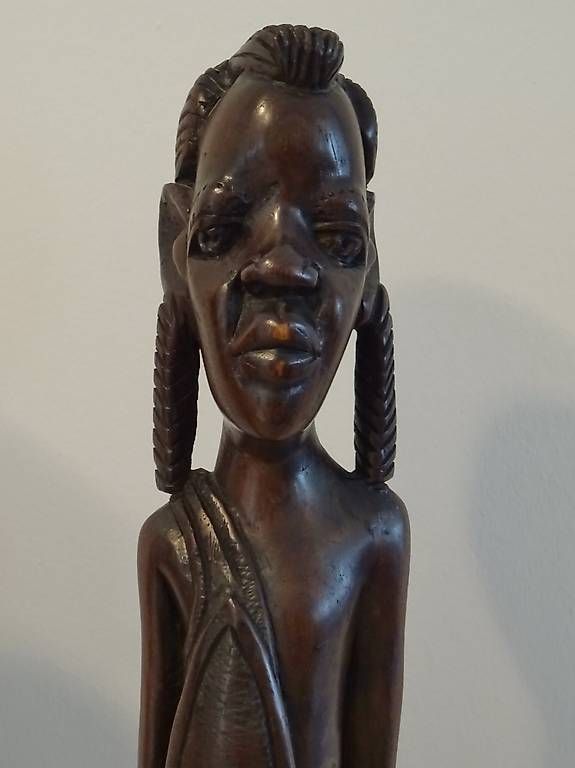 Statuette: Figurenpaar aus Ebenholz – Usato da Neu St. Johann venduto da voghelm 1