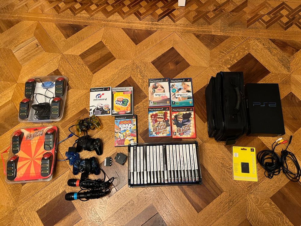 Sony Playstation 2 Mega Pack (inkl. Zubehör & 27 Spiele) (Gebraucht) in ...