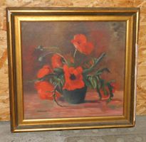 Kunst Gemälde Still Leben Tempera signiert  signiert -  Bild