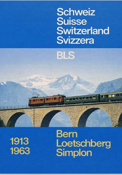 Poster & Bilder: Affiche BLS Loetschberg Simplon – Neu und originalverpackt aus Cormondrèche von fre_rgy9