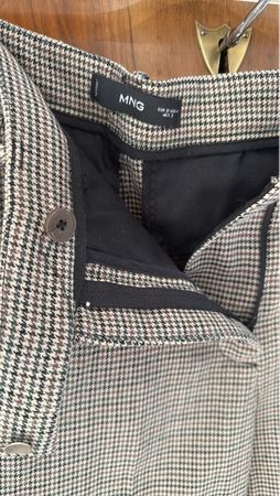 MNG Damenhose, Karomuster, Grösse 36 – Ideal für den Herbst