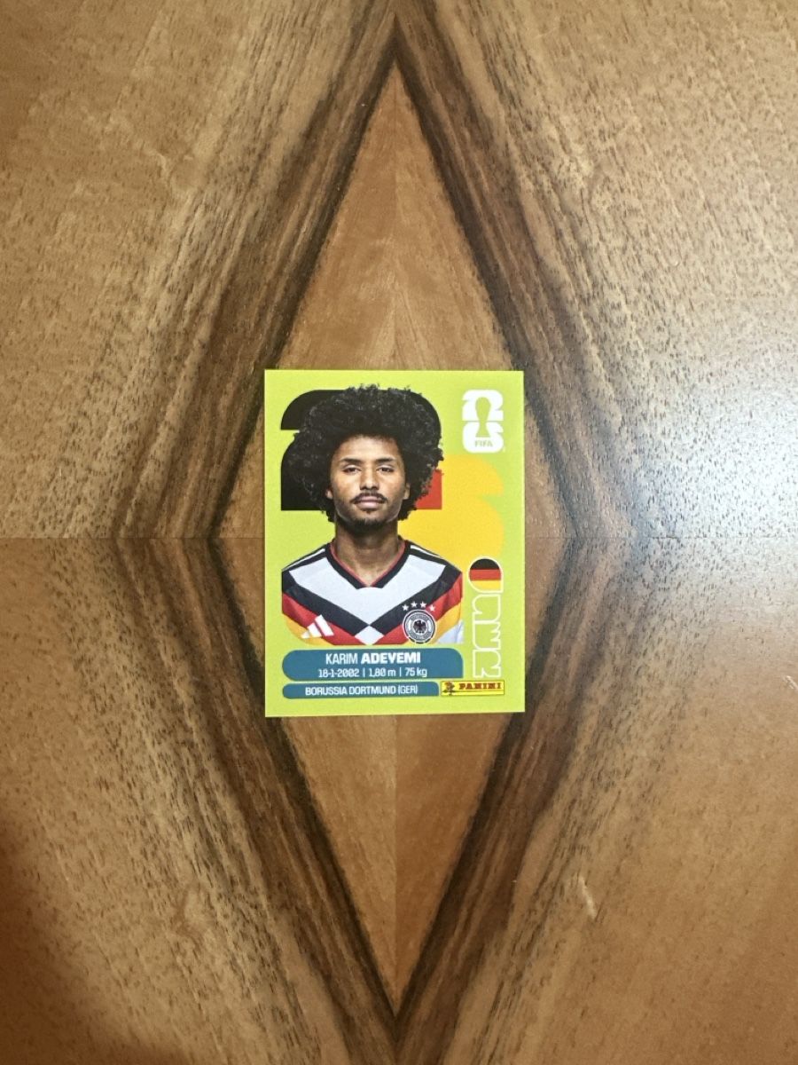 Panini Carte collezionabili: Panini WM 2026 Adeyemi GER 19 – Nuovo (secondo la descrizione) da Lachen venduto da man_6692
