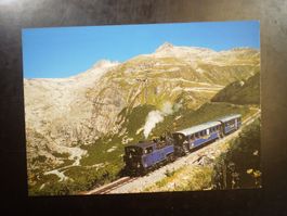 Ansichtskarte. Dampfzug der Dampfbahn Furka-Bergstrecke AG