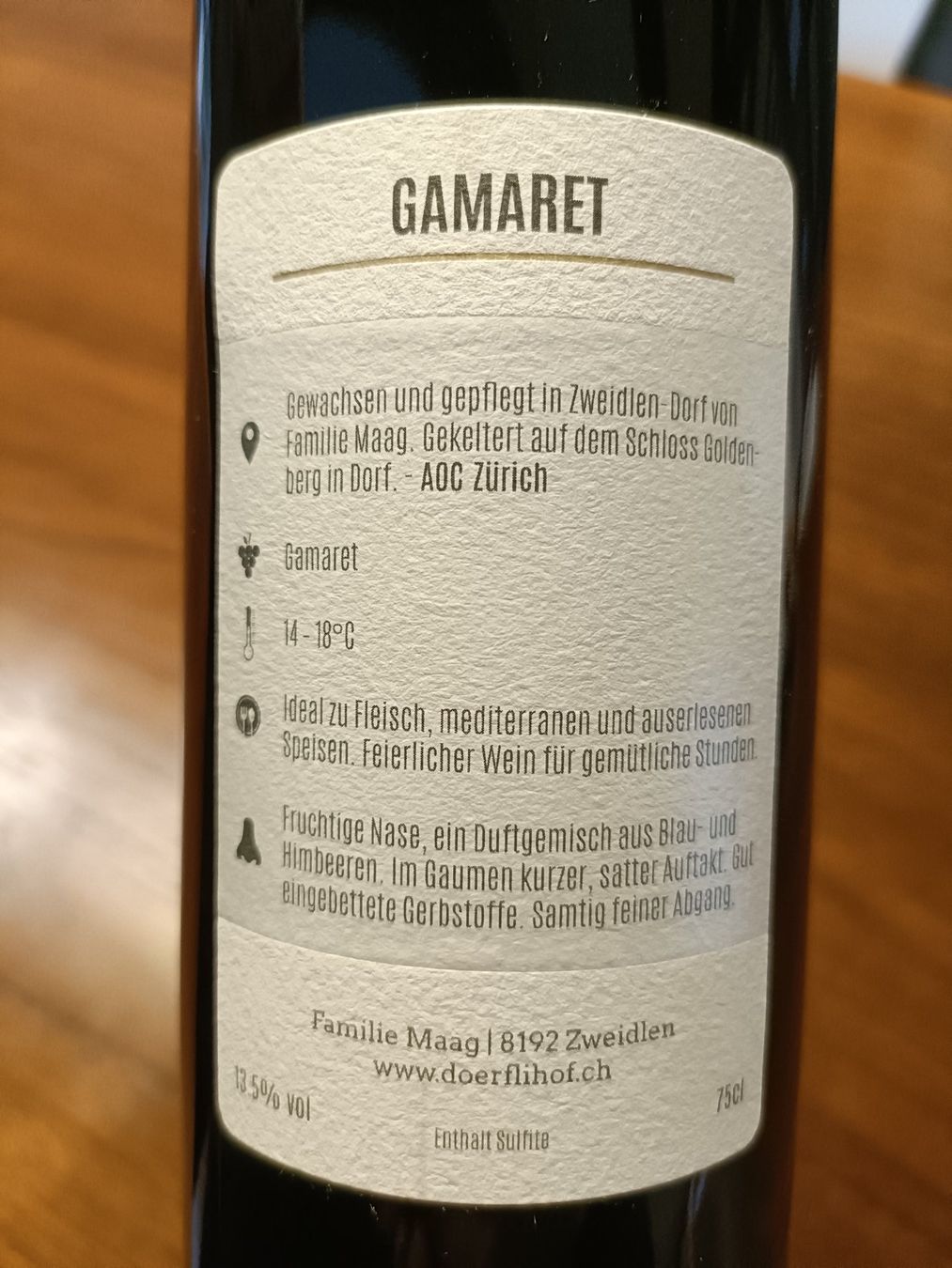 Vino: Gamaret-Weine (200) – Nuovo e nell'imballaggio originale da Zweidlen venduto da raffimaag 2