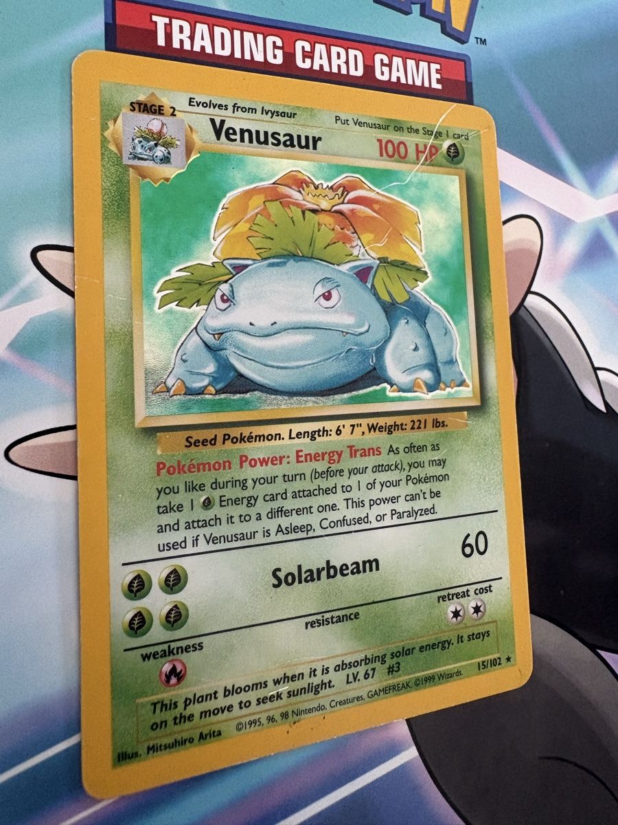 Pokémon Carte collezionabili: Venusaur (Bisaflor) 15/102 Base Set EN – Usato da Buchs SG venduto da Techniquez 4