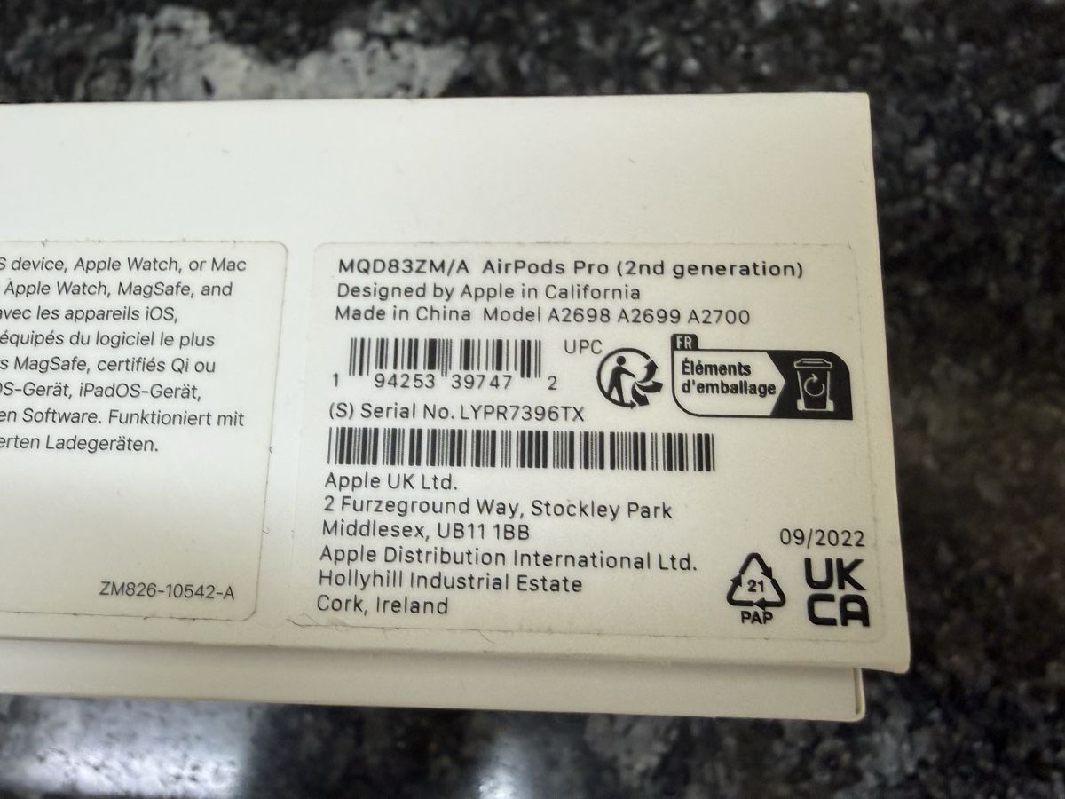 Apple Cuffie: AirPods Pro ( 2nd Generation) – Usato da Embrach venduto da mar_m9rq 4