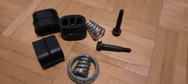 Auspuff Montage set neu Gummis Federn Schrauben paket tanne