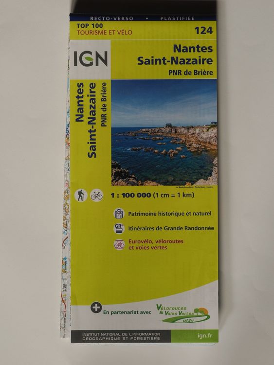 ondsindet Signal Slette Carte IGN Top 100 - 124 NANTES SAINT-NAZAIRE PNR DE BRIÈRE | Kaufen auf  Ricardo