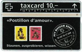Taxcard P-22 (S022.b) 211D PTT-Museum 100'000