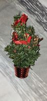 Weihnachtsbaum, klein, geschmückt, mit Licht, rot, Top!