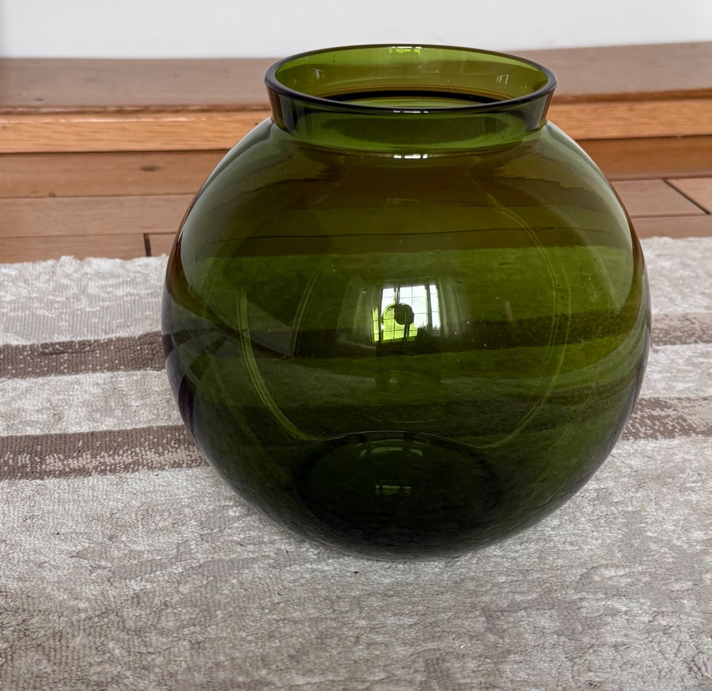 Vasi & Recipienti: Designer Glasvase, rund, grün – Usato da Wohlen AG venduto da thr_t5x8