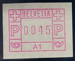 MA445) Automatenmarke Nr. 1A, postfrisch