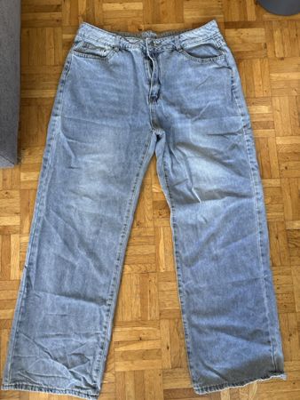 Jean Baggy Délavé Taille Haute - T 44 - Tendance!