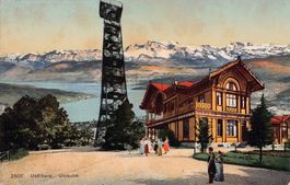 Uetliberg Utokulm mit Stempel des Restaurants, gelaufen 1908
