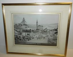 Sammlung Schweizer Künstler Stich F. Kaeser 1975 Uster 1875