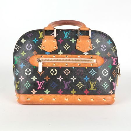 Sac Alma noir Monogram multicolor Louis Vuitton