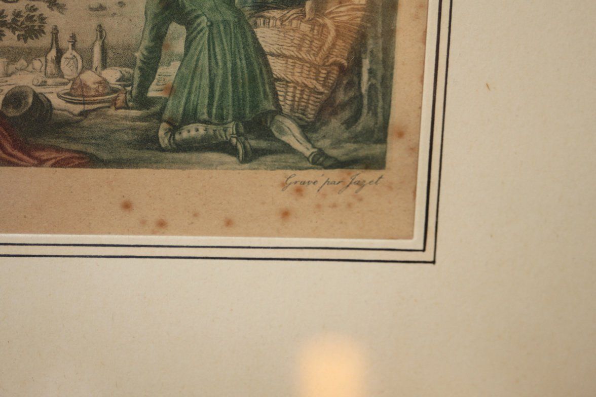 Arts picturaux & lithographies: Lithographie "Le départ" von C.Vernet – D'occasion à Sumiswald par Lottie22 4