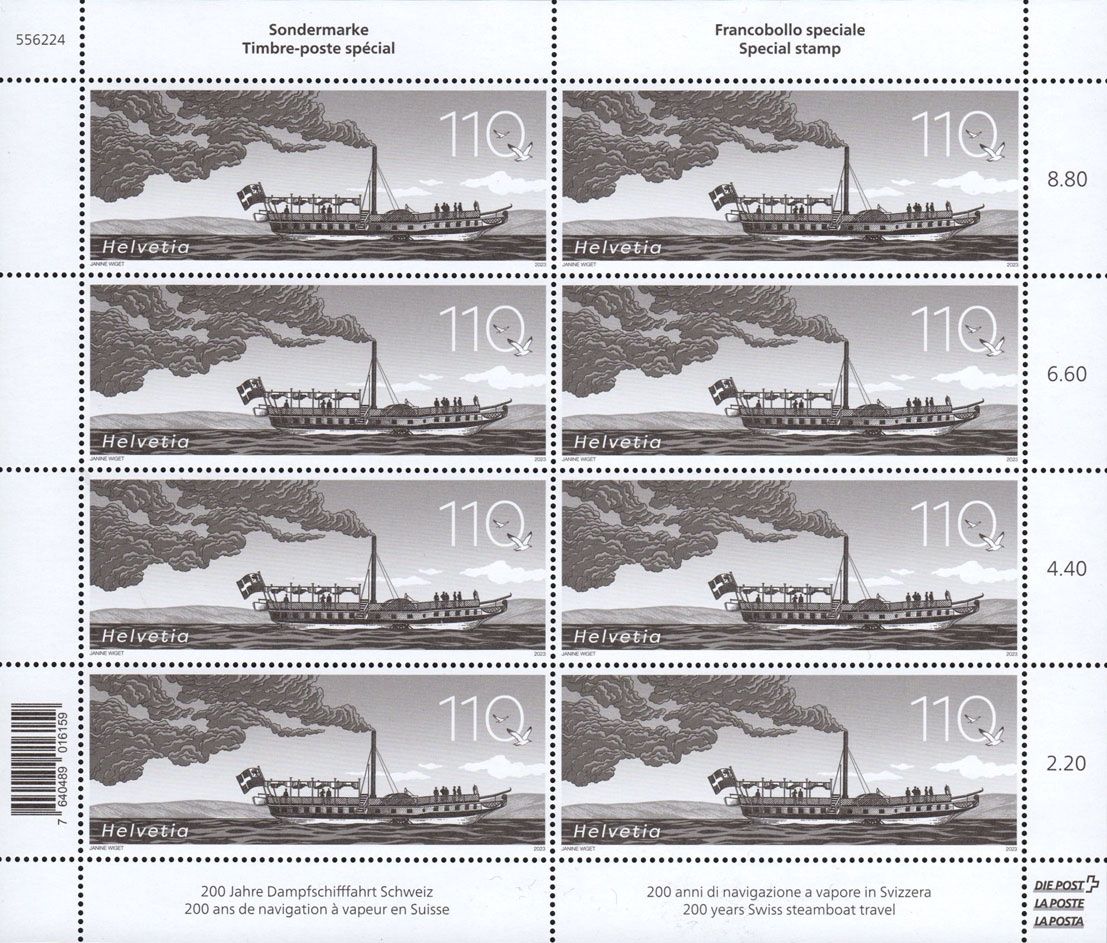 Tutti i francobolli: Bogen Dampfschifffahrt Jubiläum** – Nuovo (secondo la descrizione) da Dottikon venduto da haeusibuh5