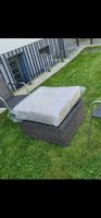 Garten Tisch mit Glasplatte,Hocker Funktion