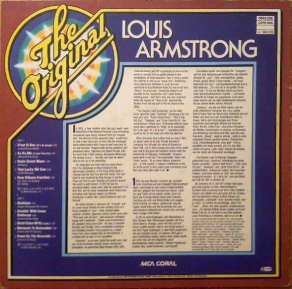 Schallplatten: Louis Armstrong The Original LP – Neu (gemäss Beschreibung) aus Hellikon von Jogi73 1