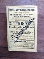 David Bürkli Kursbuch Schweiz - Ausgabe Winter 1886/87