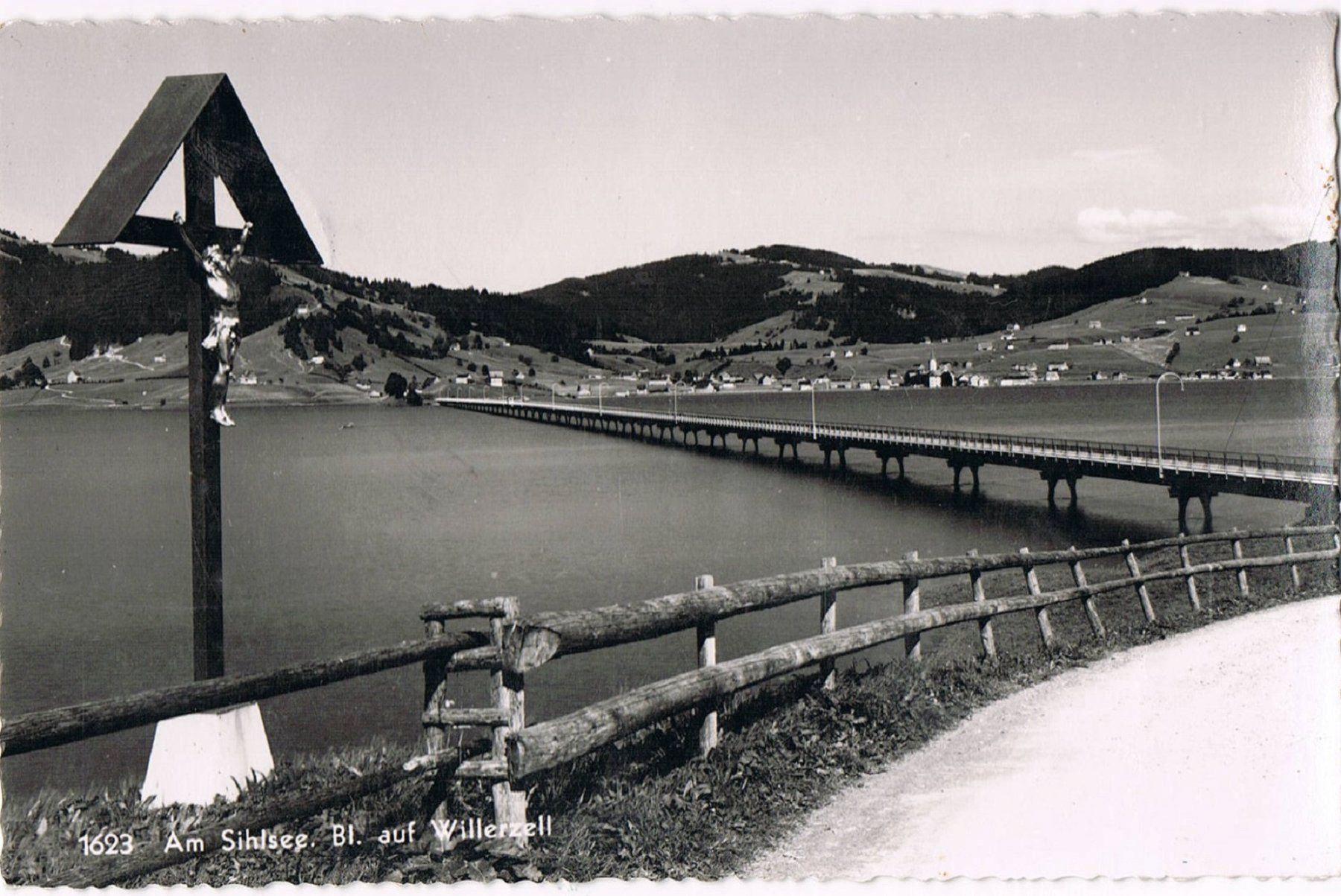 Cartoline postali: Am Sihlsee – Usato da Buchs AG venduto da Baerfisch