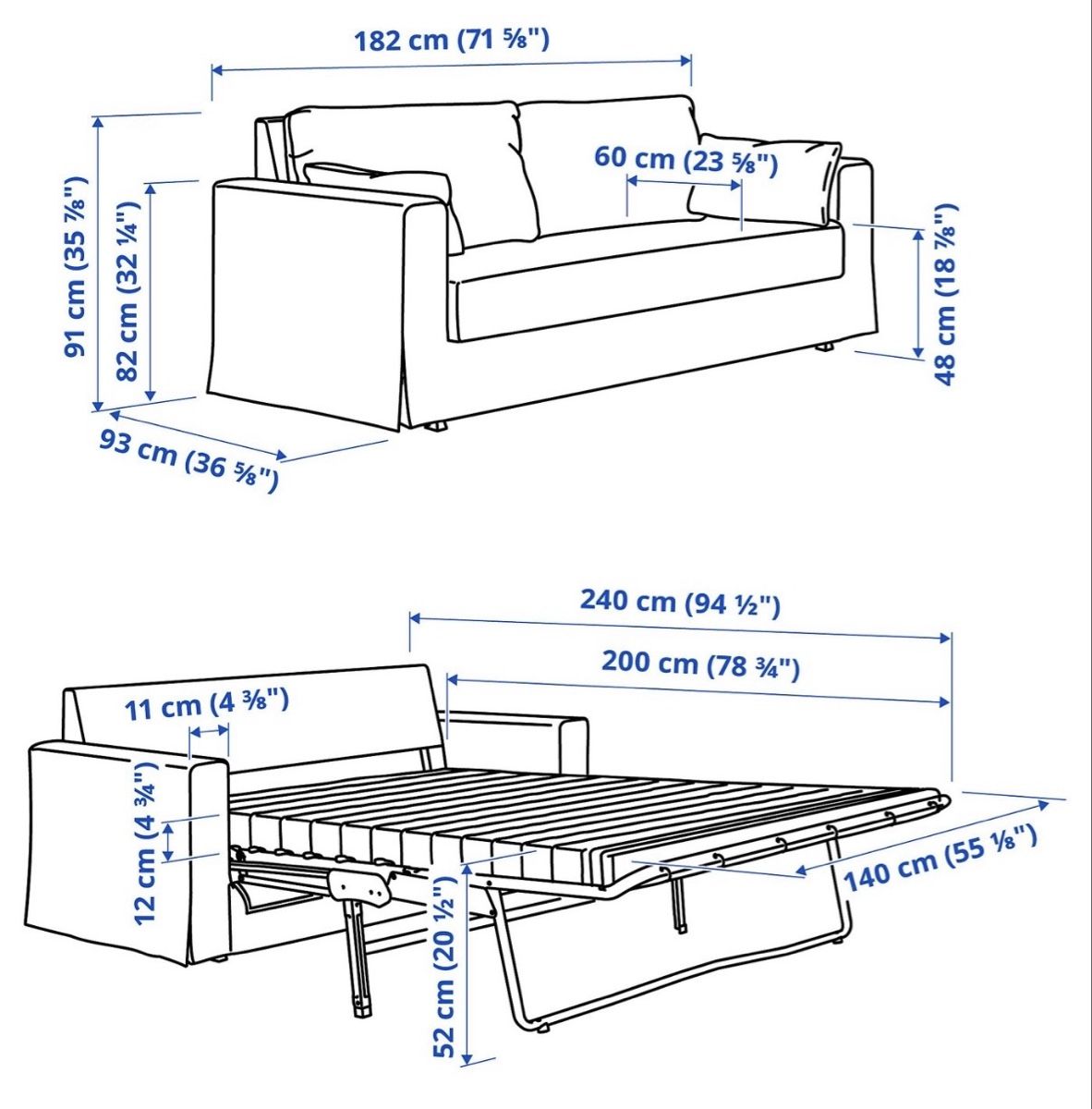 Sofas: IKEA Hyltarp Bettsofa weiss – Gebraucht aus Wettingen von nalix711 7