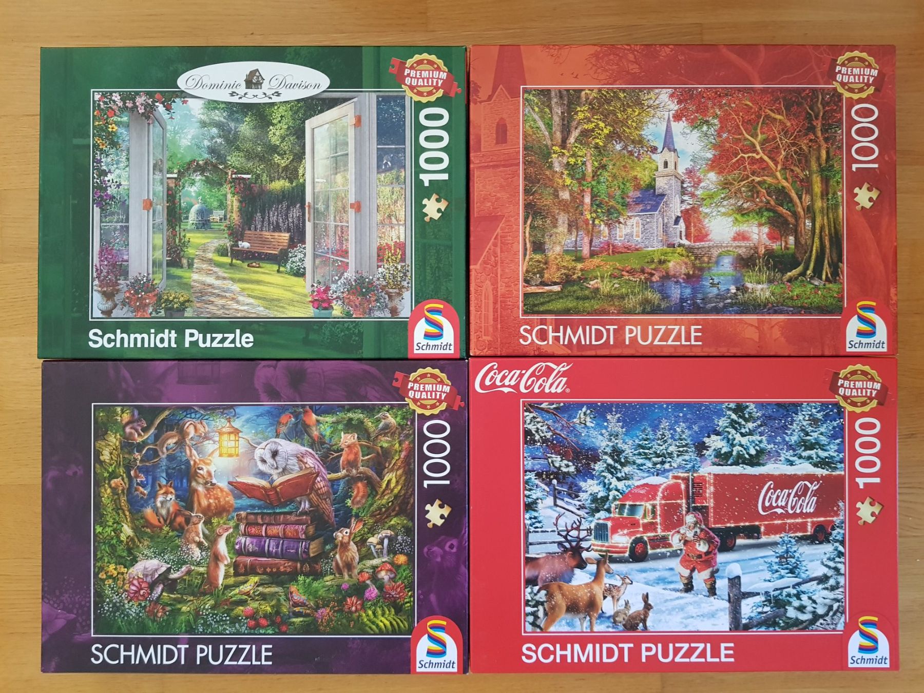 Puzzles: 4 Puzzle von Schmidt je 1000 Teile – Gebraucht aus Thalwil von SebastianH01