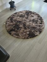 Teppich Wohnzimmer Rund 150 cm Braun
