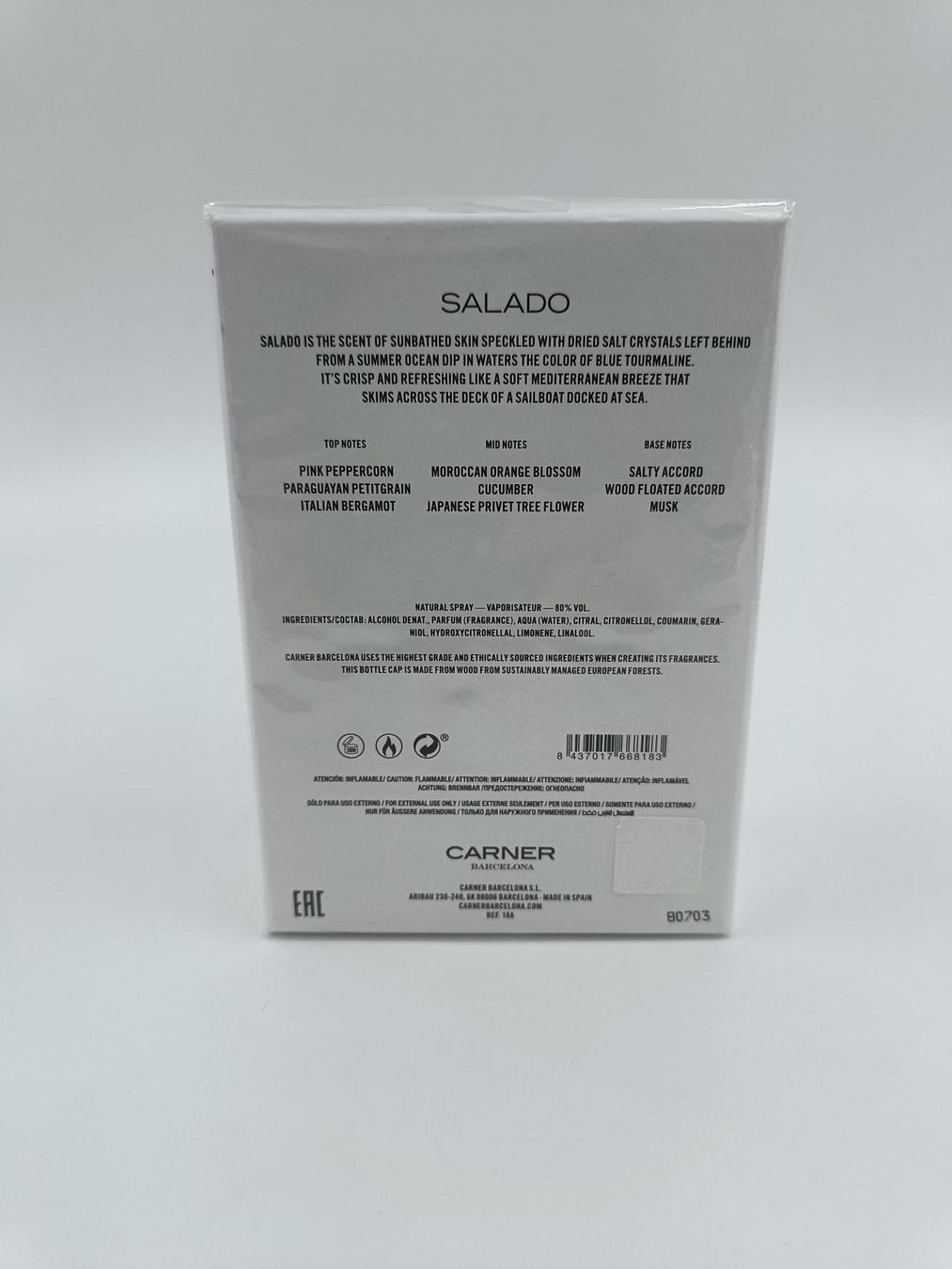 Profumi & Eau de Toilette: CARNER BARCELONA EAU DE PARFUM " SALADO ", 100 ML – Nuovo e nell'imballaggio originale da Luzern venduto da EdiGem 4