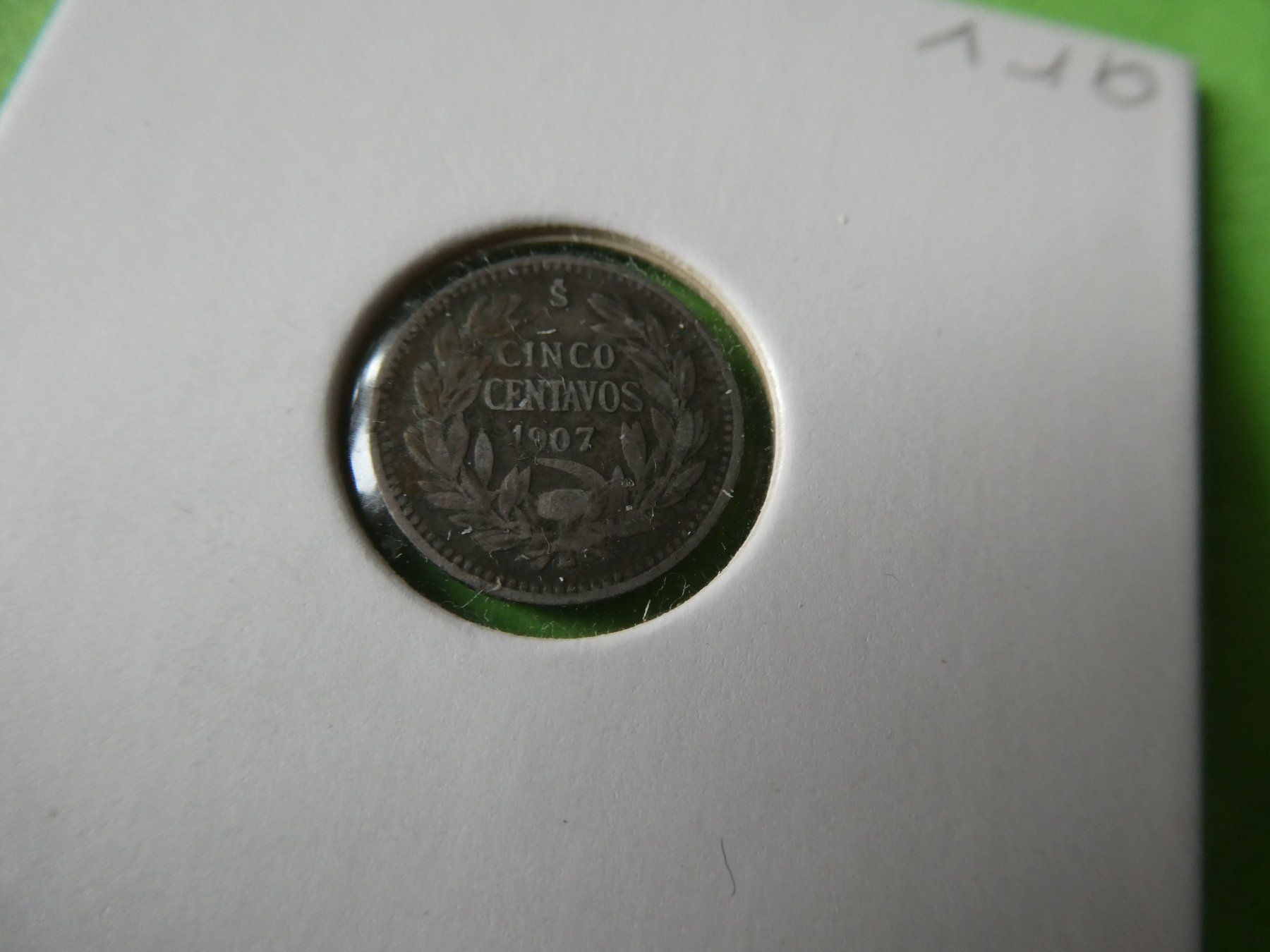 Tutti le monete: Chile 1907, 5 Centavos - Silber – Usato da Hinterforst venduto da Rohusri 1