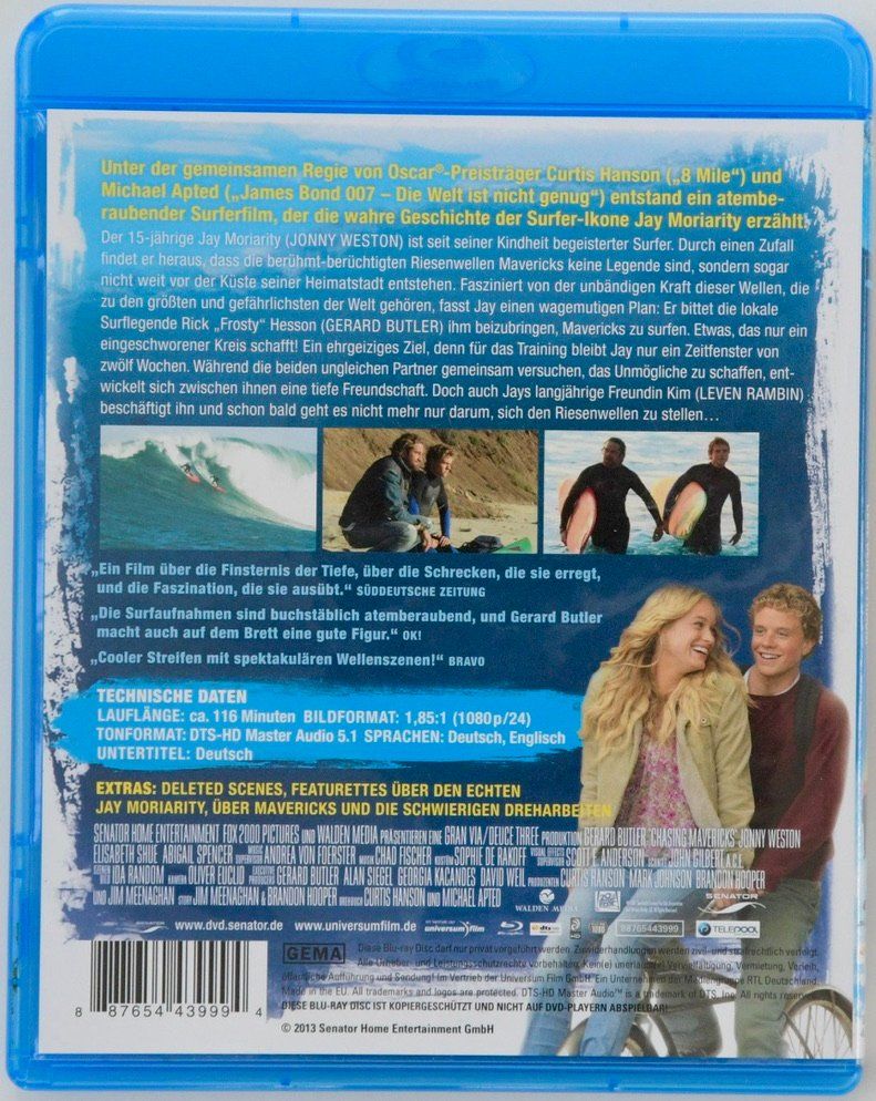 Tutti i DVDs: MAVERICKS - Lebe deine Traum – Usato da Remetschwil venduto da ufischer19 1