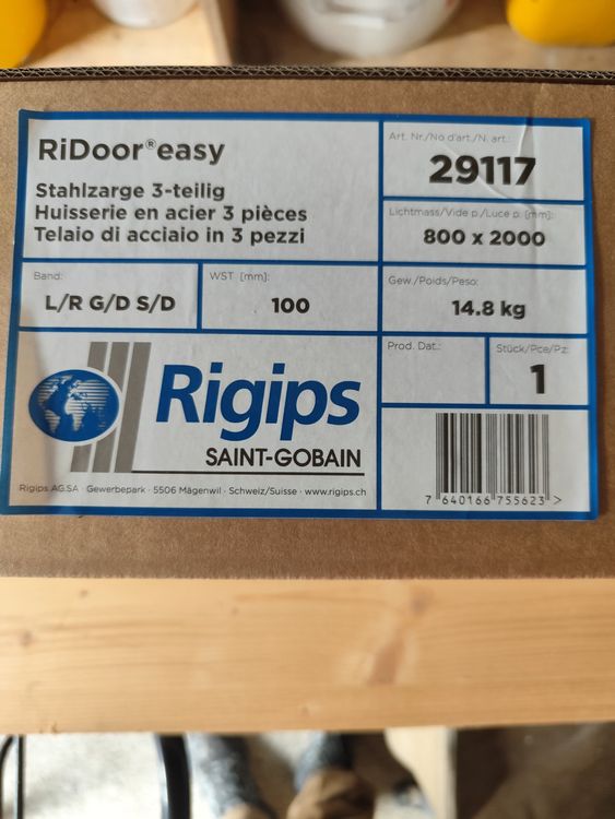 Rigips RiDoor easy Zargensystem Kit li+re, Wandstärke 100mm (Neu und ...