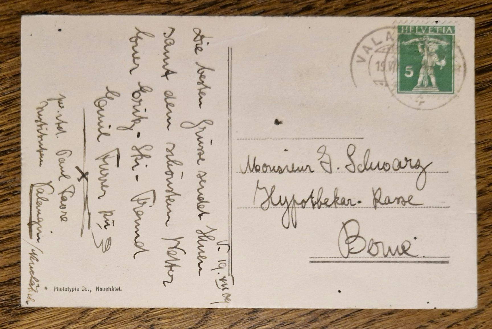 Ansichtskarten: Eglise Calangin 1909 – Gebraucht aus Ebikon von Donar50 1