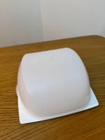 Tupperware Käseglocke mit Unterteil – weiss/durchsichtig