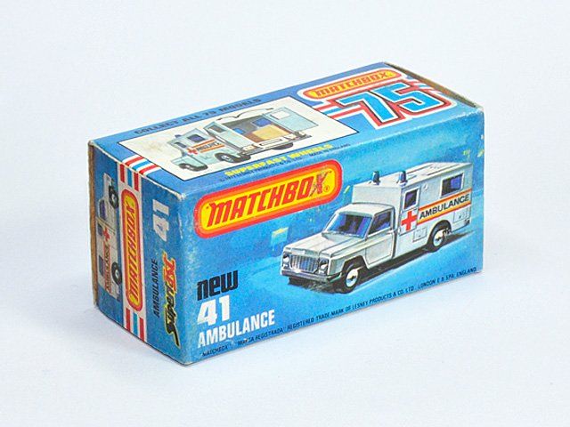 Matchbox Modellini d'auto: Matchbox Lesney Superfast No.41 AMBULANCE / ORIGINALBOX – Usato da Zufikon venduto da MatchboxCorner 3