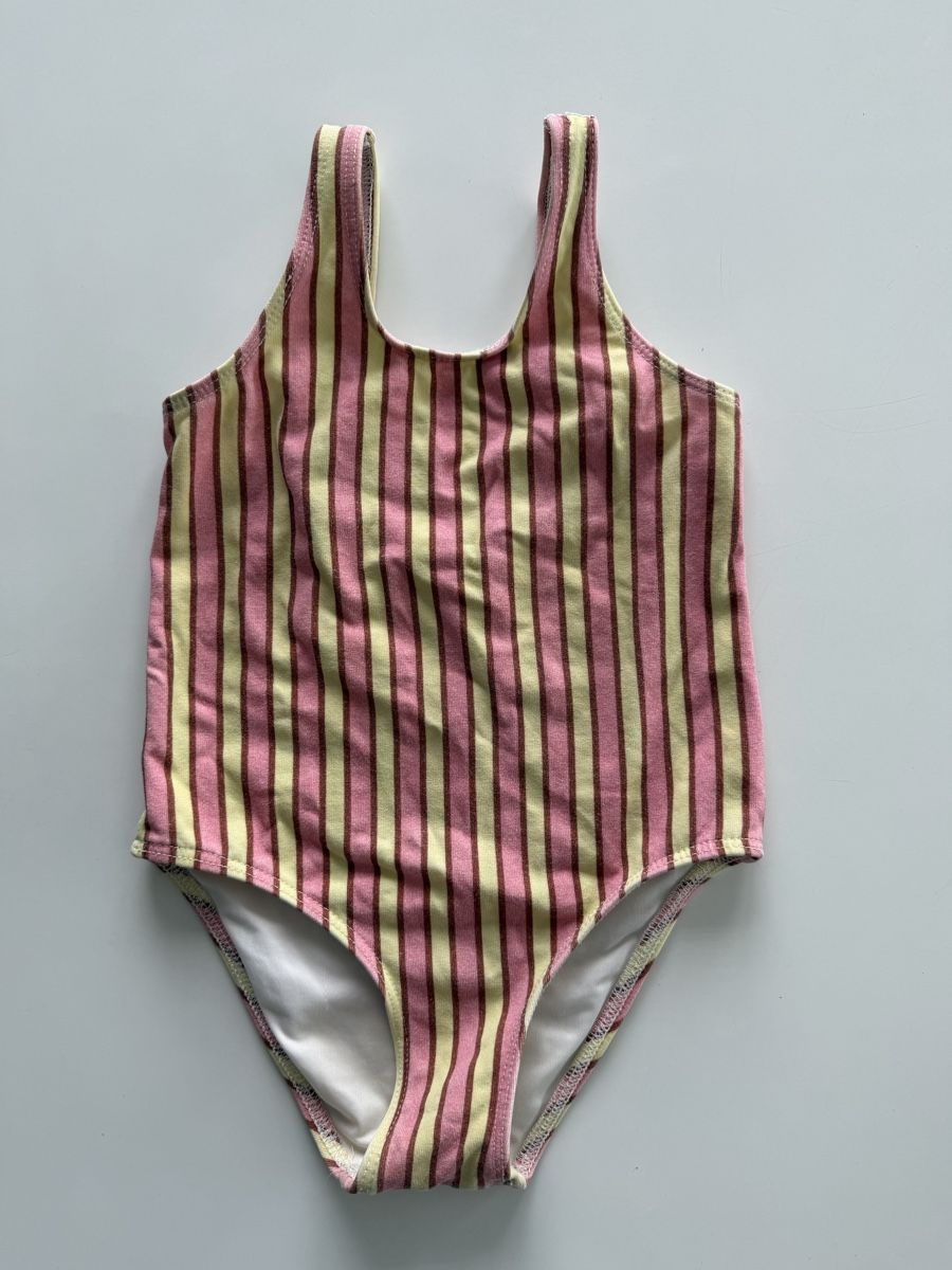 Zara Costumi da bagno: Kinder Badeanzug gestreift gelb rosa – Usato da Arbon venduto da leu_g29t