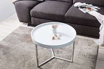 Tavoli: COUCHTISCH Modular Weiss/Chrom Sofatisch NEU – Nuovo e nell'imballaggio originale da Sulgen venduto da eytsh
