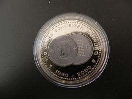 Medaille 150 Jahre Franken 2000 - 20 Franken 1998 Helvetik