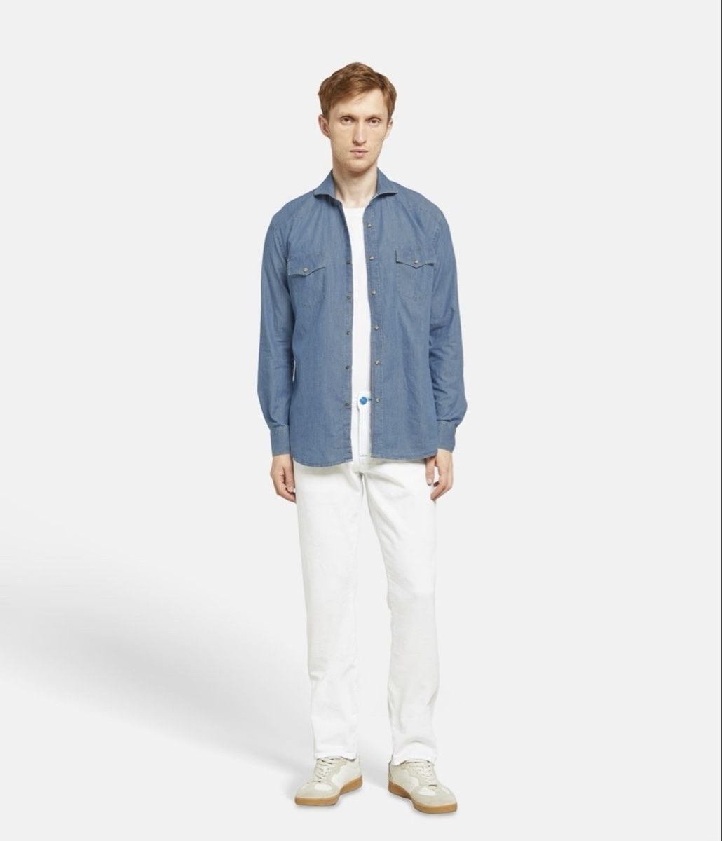 Camicie: Lorenzoni Jeanshemd - Grösse XL – Nuovo e nell'imballaggio originale da Wittenbach venduto da bes_k8vr 4