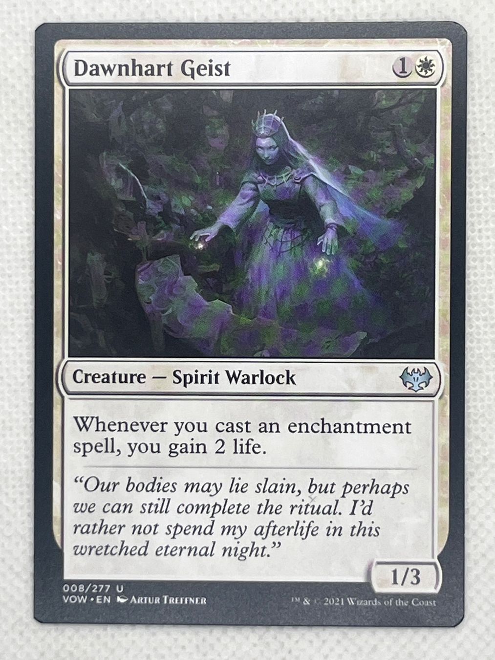 Magic The Gathering Carte collezionabili: Magic: The Gathering - Dawnhart Geist, VOW, Uncommon! – Usato da Hinterkappelen venduto da Kim1992