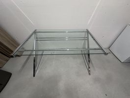 Glastisch 126 × 80 × 72 cm