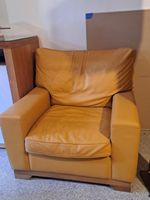 Fauteuil cuir lux Marie's Corner  designe  bon état