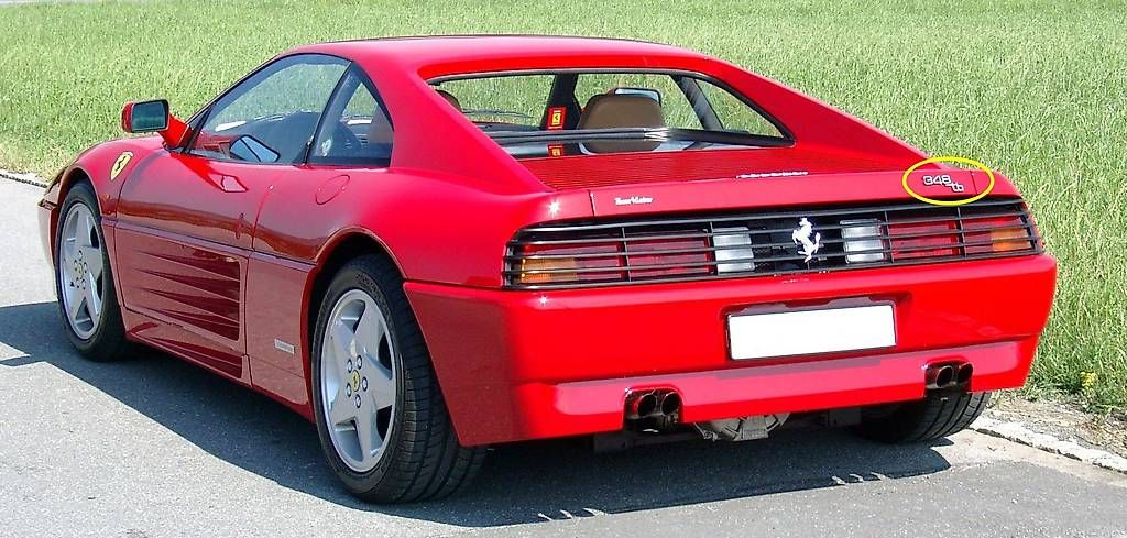Ferrari Schilder: Original Emblem Ferrari 348tb – Gebraucht aus Mörschwil von Ferrari-V8 3