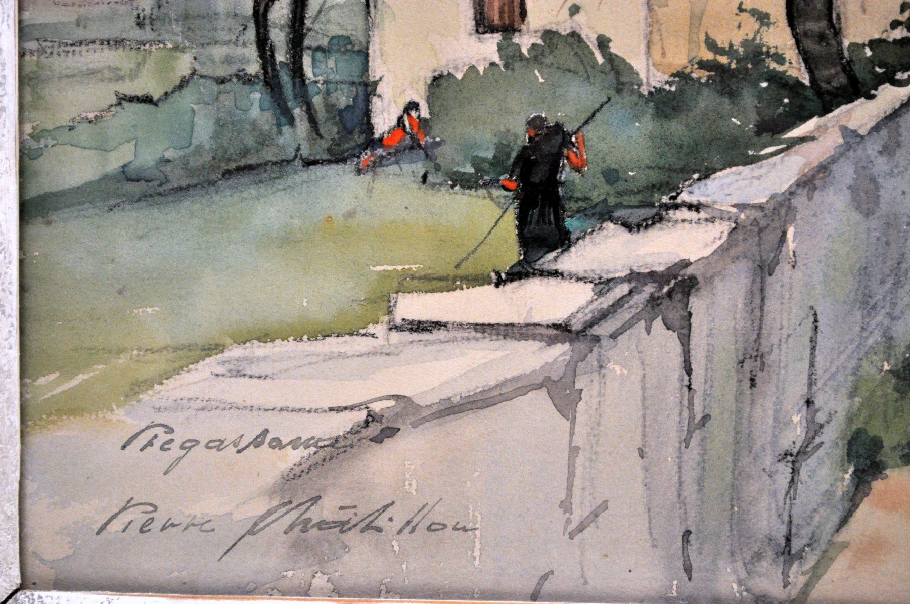 Dipinti: Aquarelle originale signée Pierre Châtillon – Usato da Neuchâtel venduto da Neuchatel 4